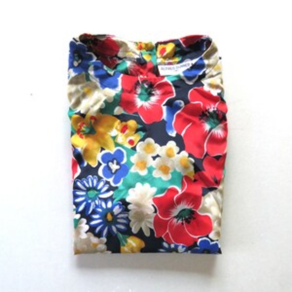 Vintage Flower Blouse Alfred Dunner size 10